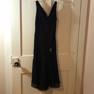 Flapper style black dress